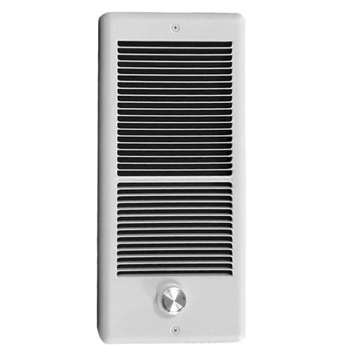 TPI Low Profile Fan Forced Wall Heater with Wall Box - 1000W 120V White