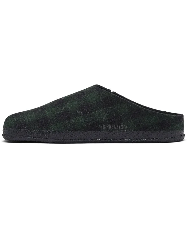 Birkenstock Men's Zermatt Shearling Slipper - 41 - Plaid Green - Black