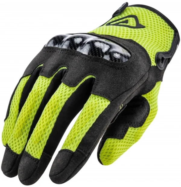 Acerbis Ramsey My Vented Motorcycle Gloves - black-yellow, Size M