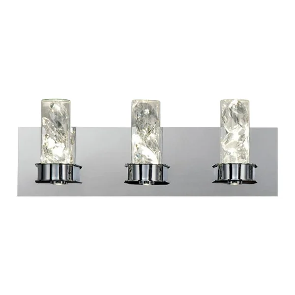 Home Decorators Collection Cusseta 23-Watt Crystal Integrated LED 3-Light Vanity Light