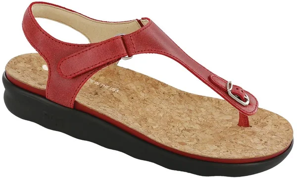 SAS Marina Women's Shoes Red : 9.5 W - Wide