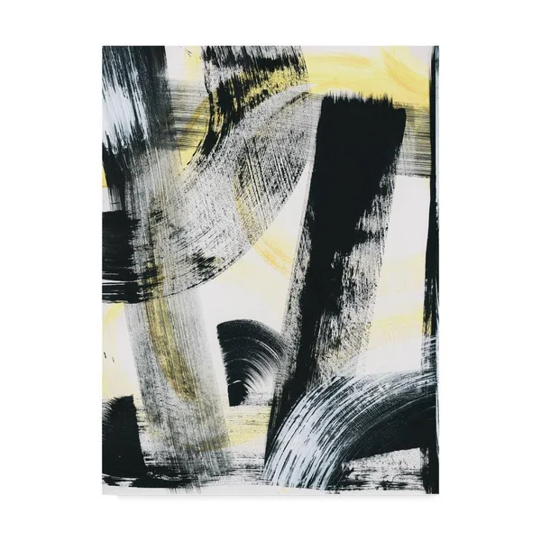 Trademark Fine Art 'LPs in 33 II Light Yellow' Canvas Art by Sue Schlabach - Size: 35 x 47