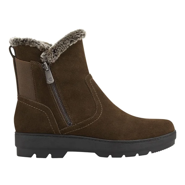 Easy Spirit Women's Adabelle Bootie - Size: 9.5, Dark Green Suede