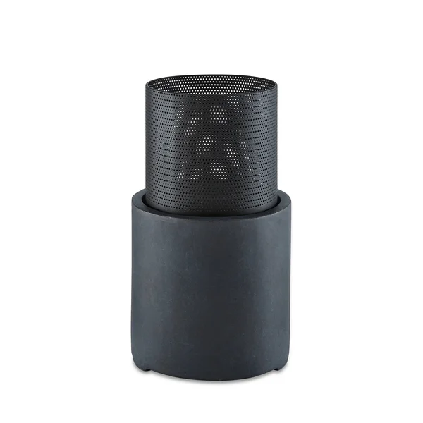 Danya B. 22x22 Wood Burning Faux Stone Fire Column - Charcoal