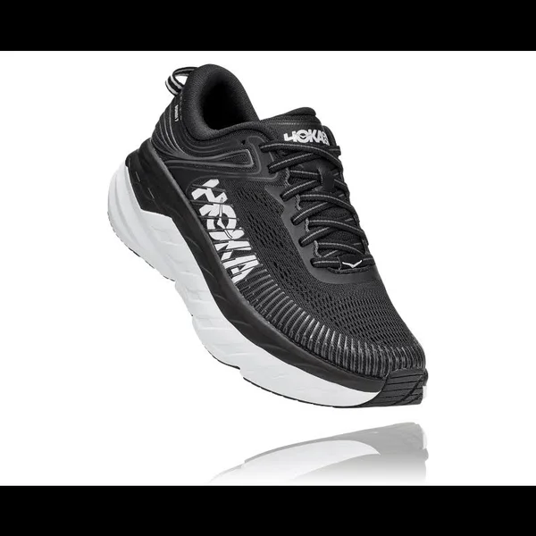 Hoka One One Women's Bondi 7 Black-White - 12