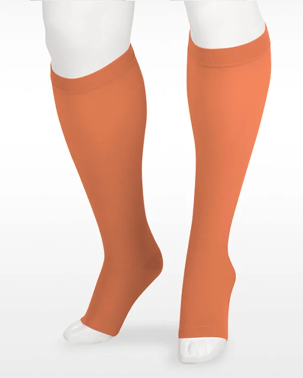 Juzo Soft 30-40 mmHg Open Toe Knee High, III, Regular, Navy