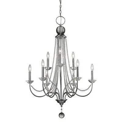Patrice 9 - Light Candle Style Classic, Traditional Chandelier House of Hampton