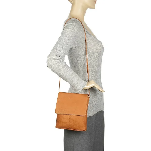 Le Donne Leather Flap Over Mini - 8 inches x 2 inches x 8 inches
