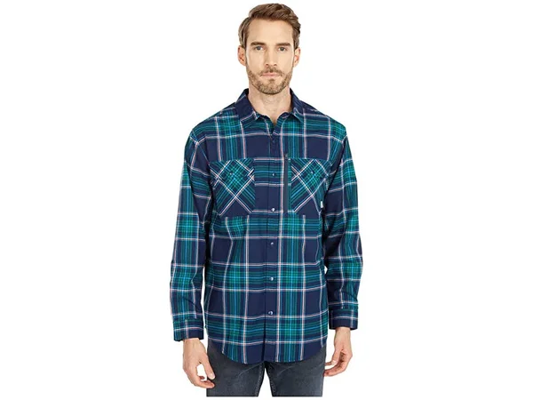 Burton Men's Brighton Performance Flannel - Dress Blue Classic, M