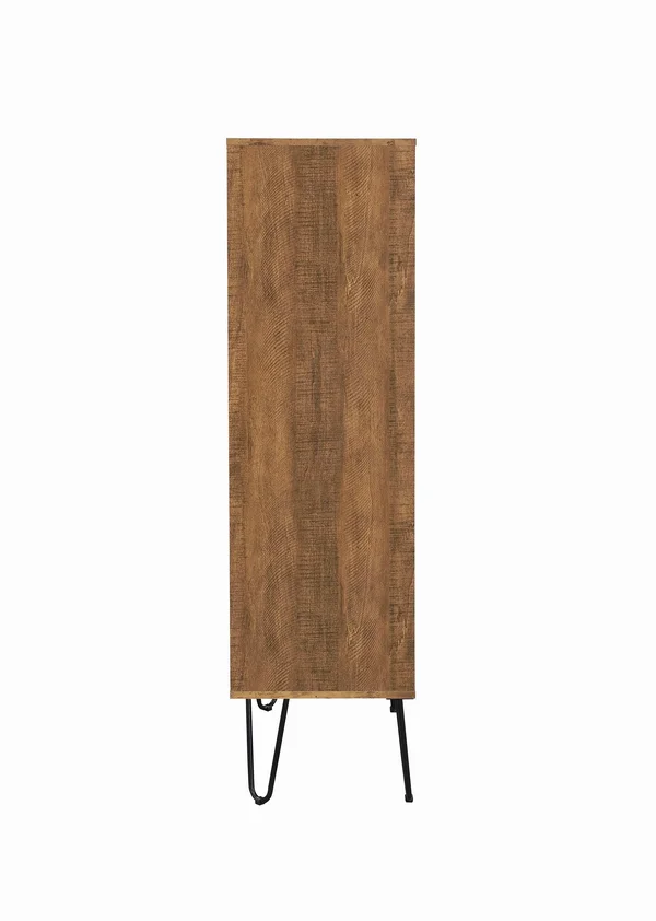 Coaster Sheeran Rustic Amber Bookcase