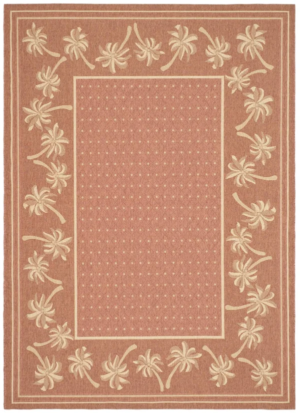 Safavieh 8& x 11& Courtyard CY5148A Rust - Sand Rug