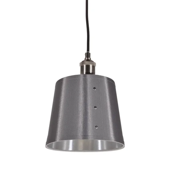 Dainolite Fayette Platinum/Silver Vintage Drum Mini Pendant Light - FAY-81P-SV
