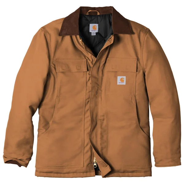 Carhartt Men's Brown Duck Arctic Quilt-Lined Traditional Coat