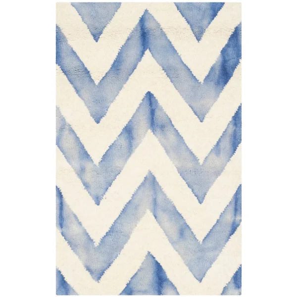 Safavieh 7& x 7& Square Dip Dye DDY715D Ivory - Charcoal Rug
