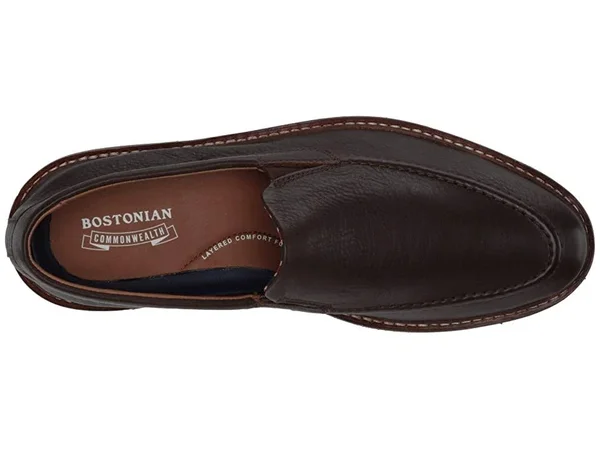 Bostonian Men's Dezmin Step Loafer, Size: 9, Dark Brown Full Grain Leather