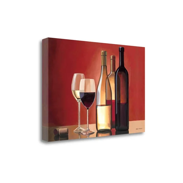 Tangletown Fine Art 'Wine Trio' by Marco Fabiano Graphic Art on Wrapped Canvas
