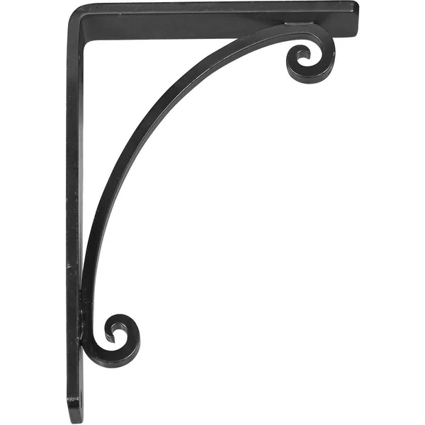 Legacy Wrought Iron Bracket Antiqued Bronze 1 1/2x22W x 12x22D x 15x22H - (Single Center Brace)
