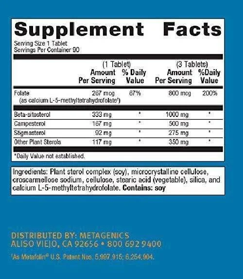 Metagenics - Meta-Sitosterol 2.0 - 90 Tablets