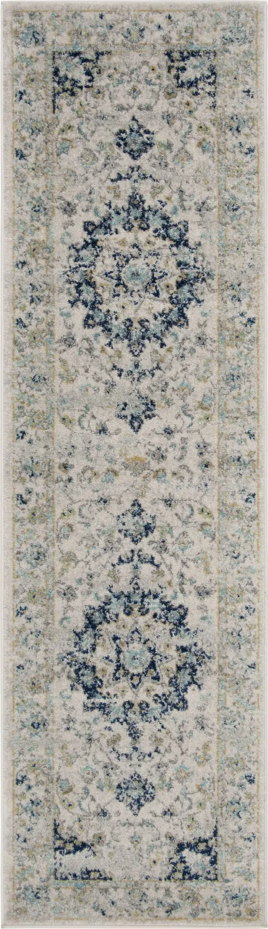 Safavieh Madison MAD155M 2&3x22 x 10&0x22 Runner Ivory - Blue Area Rug