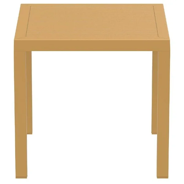 Compamia Ares Resin Square Dining Table Teak 31 inch