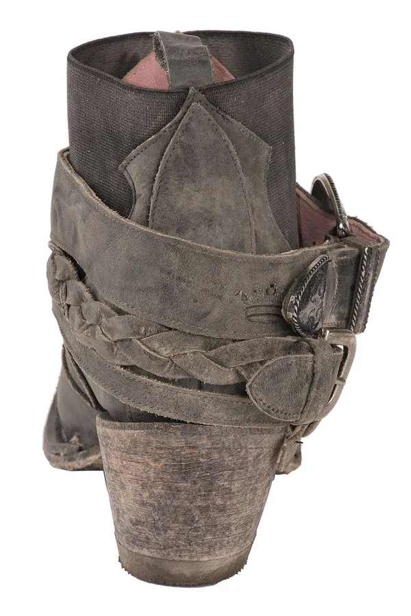Women's Lane Boots x Junk Gypsy Hwy 237 Bootie - 8.5 M - Black Leather