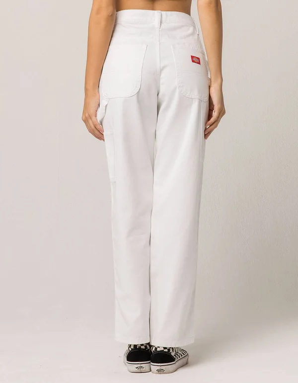Women's Dickies Relaxed Fit Carpenter Pants - Size 5 - White