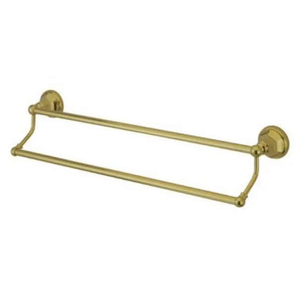 Kingston Brass BA481318PB Metropolitan 18x22 Dual Towel Bar - Polished Brass