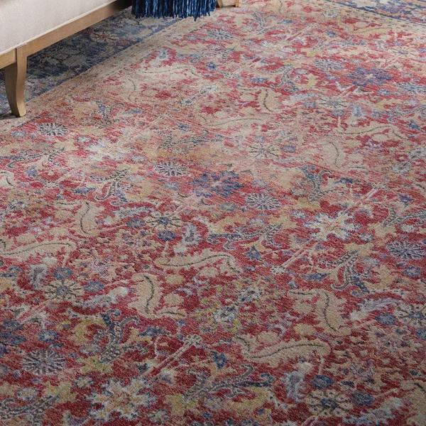 Nourison Global Vintage GLB02 Area Rug - Red, 2&4x22 x 8& Runner