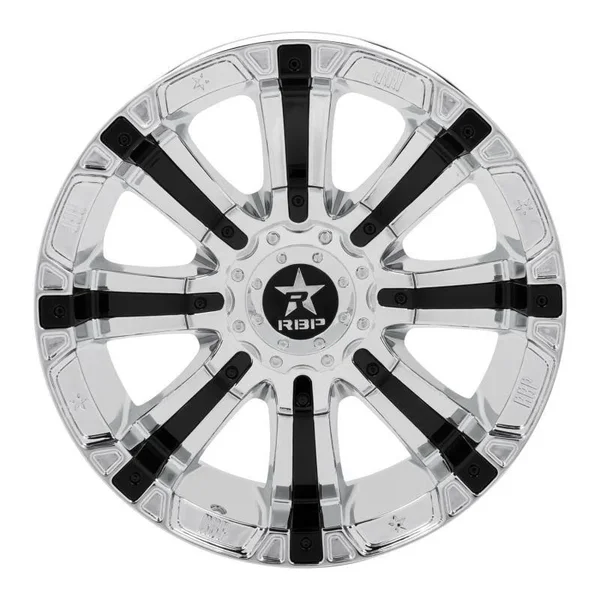 RBP 94R Chrome & Black Wheels in Chrome with Black Inserts