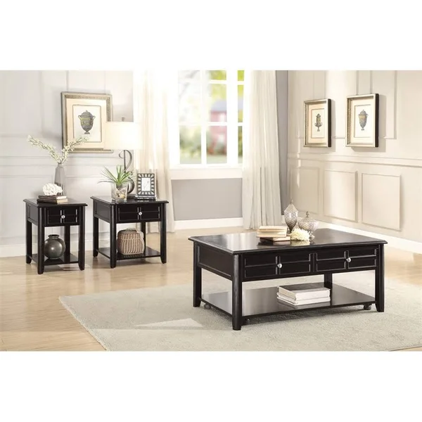 Homelegance Carrier End Table in Espresso