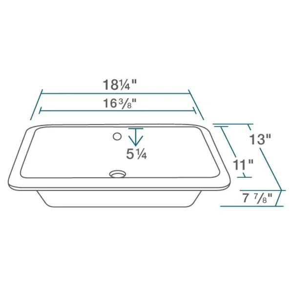 Rene R2-1007-W-PUD-BN Porcelain Undermount Bathroom Sink and Pop-Up Drain