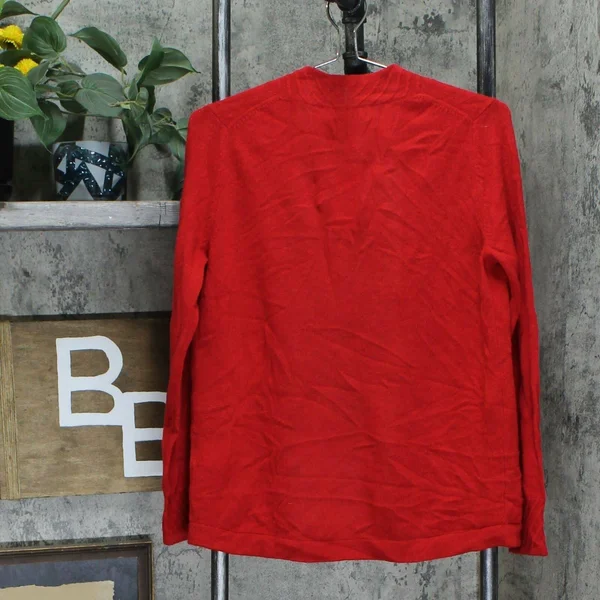 Charter Club Women's Cashmere Open Front Cardigan Sweater, Red