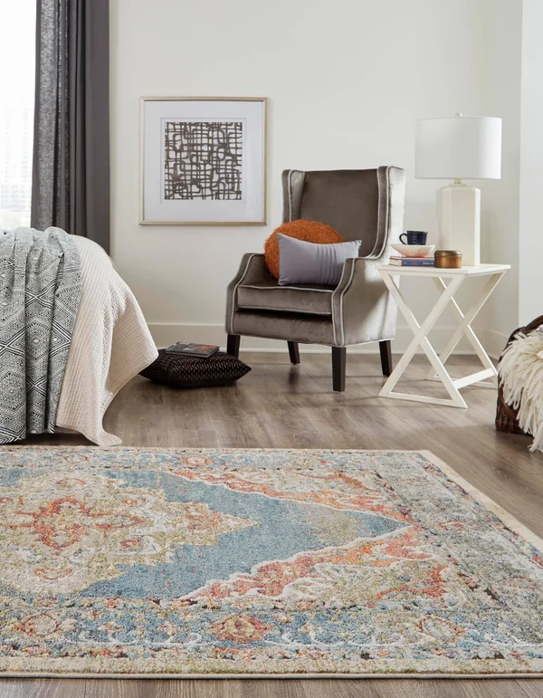 Unique Loom Isabella Rossellini Area Rug - 5& 0 x 8& 0 - Blue