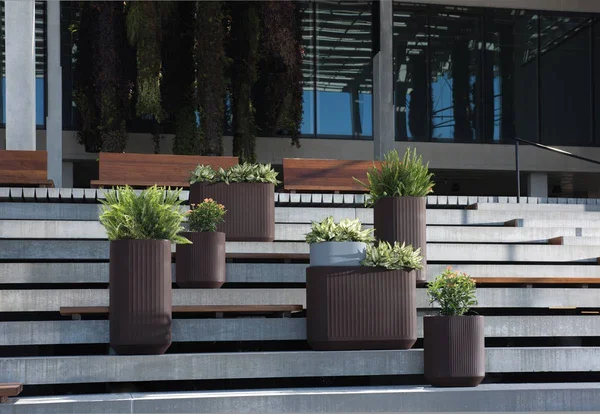 Mod Self-Watering Planter - 20x22x14x22x12x22 - Slate - Crescent Garden