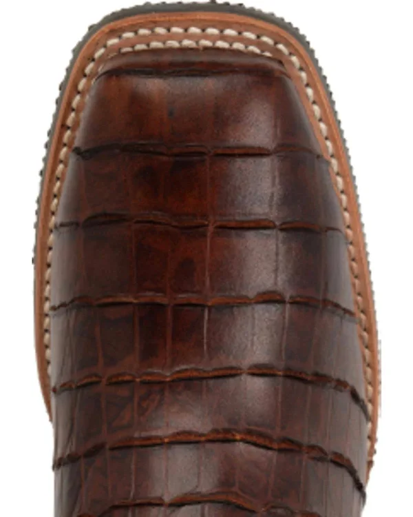 Double H Wide Square Safety Toe Roper 12x22 12 Men's Chocolate