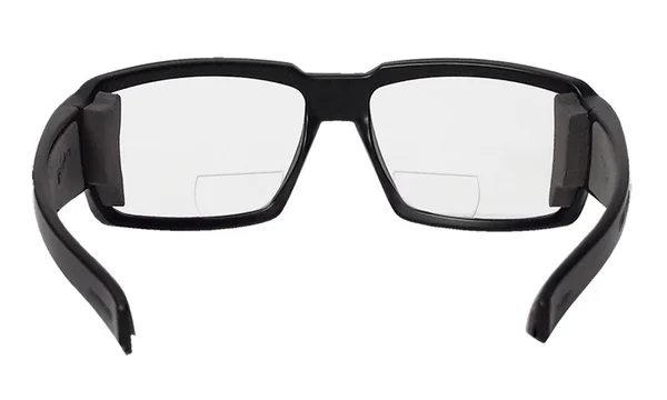 Bomber Sunglasses - Boogie Bomb ANSI Z87+ Safety Bi Focal Lens 1.5, Black, Clear, Gray