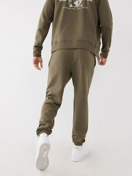 Men's Classic Logo Jogger, Taupe, Size Large, True Religion