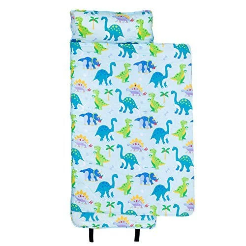 Wildkin Nap Mat with Pillow for Toddler Boys and Girls - Perfect Size F, 50 x 1.5 x 20 inches