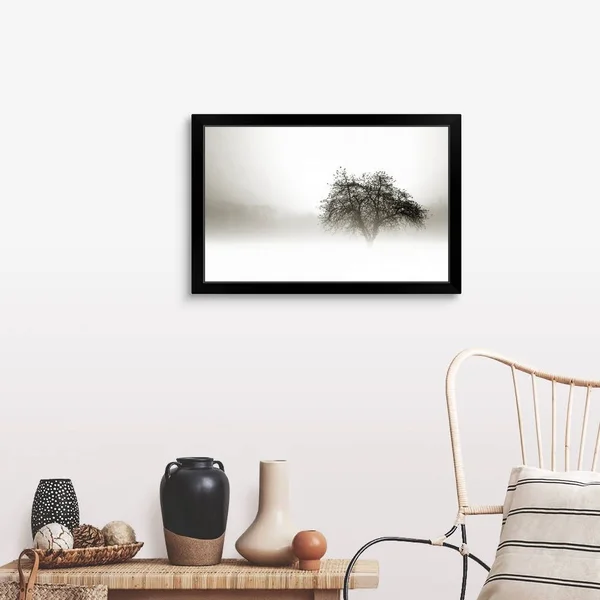 in The Mist I, Black Framed Wall Art, 30x20, Great Big Canvas