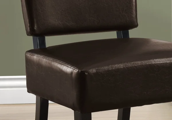 27.5x22 x 22.75x22 x 31.5x22 Charcoal - Foam, Solid Wood, Leather-Look - Accent Chair