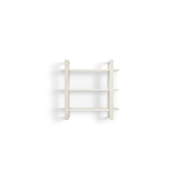 Burrow Wall Shelves Walnut 32x22W 32x22H 10x22D Wood, Index Collection