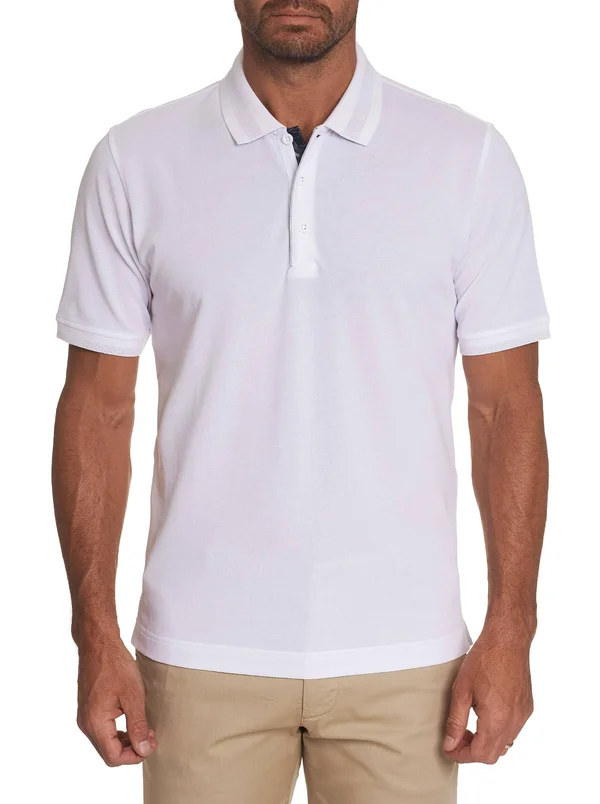 Robert Graham Champion Polo White, Men's, Size: XL