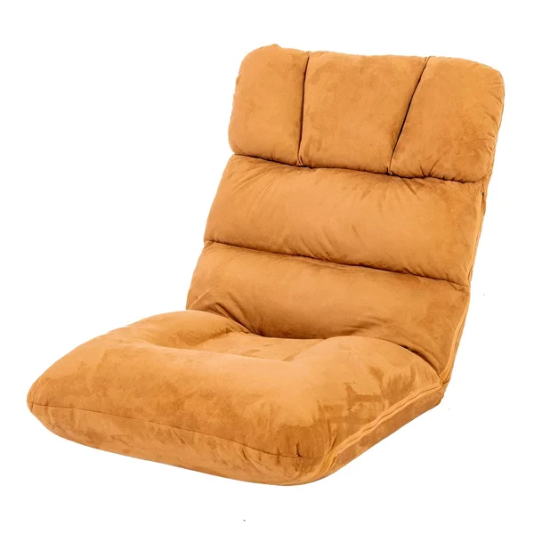 Waytrim Indoor Adjustable Floor Chair 5-Position Folding Padded Kids Gaming Sofa Chairs Yellow