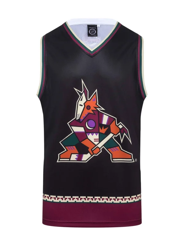 Arizona Coyotes Retro Alternate Hockey Tank L - Black, Polyester