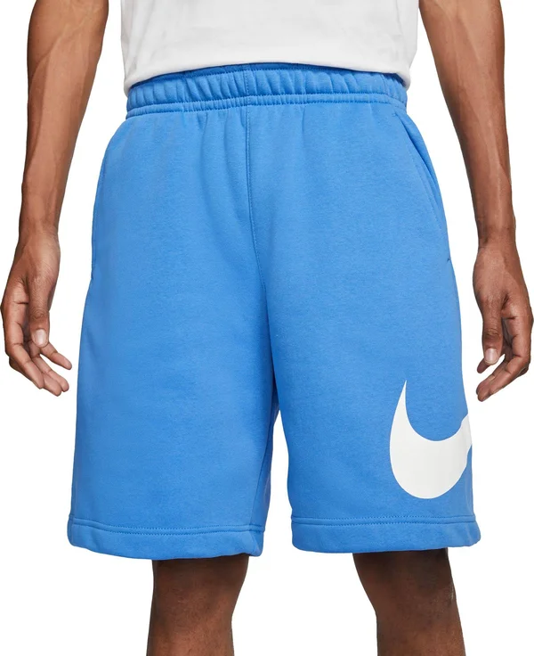 Nike Men's Club Fleece Shorts Blue Medium