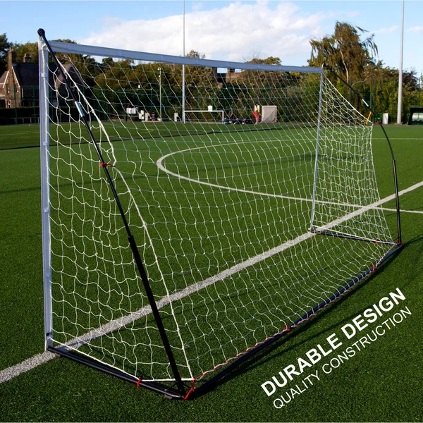 QUICKPLAY Kickster Elite Portable Soccer Goal with Integrated Weighted Base for Indoor & Outdoor Soccer [Single Goal]