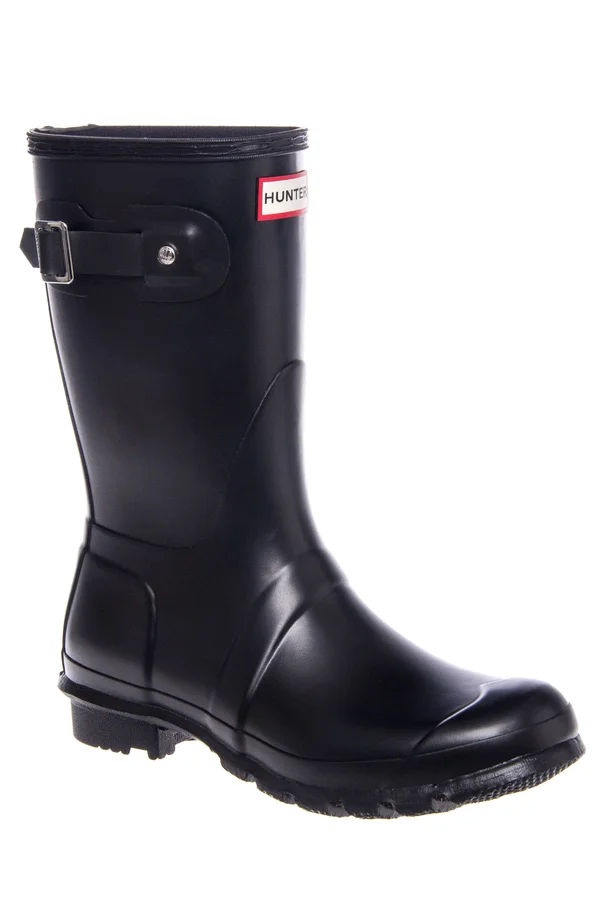 Hunter Women Original Short Rain Boot Black 6