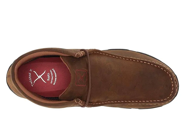 Twisted x Boots Men's MDMW001 Driving Moc - Distressed Saddle