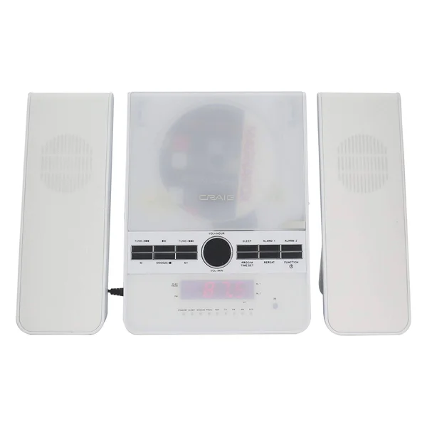 Craig CM427BT-WH 3-Piece Vertical CD Stereo Shelf System with Am/fm Radio - Bluetooth Wireless Technology & Remote Control in