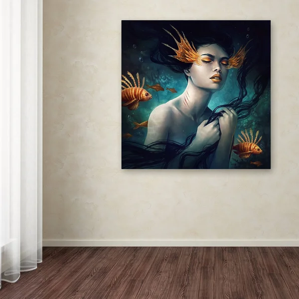 Trademark Art JoJoesArt 'Mermaid' Gallary-Wrapped Canvas Art